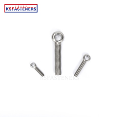 Hot sale fasteners stainless steel ball head bolt  eye bolt galvanized joint round hex bolt with hook hole