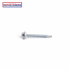 Indonesia Market White Zinc Hexagon Head Self Drilling Metal Screw For Roofing Board washer head self-drilling screw