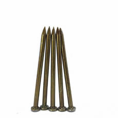 Magnetic Yellow/black galvanized strong hardened steel iron raw material 2 or 4 inch gas concrete wall nails for cable clips