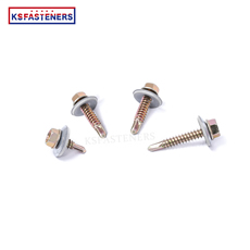 Mid-East Market High Quality Hex Washer Head Self Tapping Drilling Screw With Grey Epdm Washer