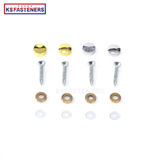 New Design Brass Brushed Surface Smooth Cooper mirror screw and decorative mirror screws