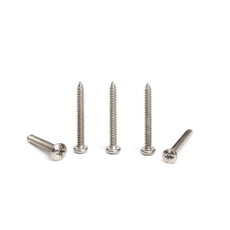 Nickel Plated 10mm Pan Head Combi Cross Slotted Phillips Drive M4 M12 Steel Self Drilling Tapping Drywall Screw