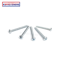 Pan Head Cross Stainless Steel Galvanized Fine Thread Tonillos Self Tapping Screw