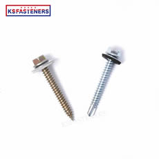 Popular promotional self tapping screw with rubber wasehr heavy duty self tapping screws