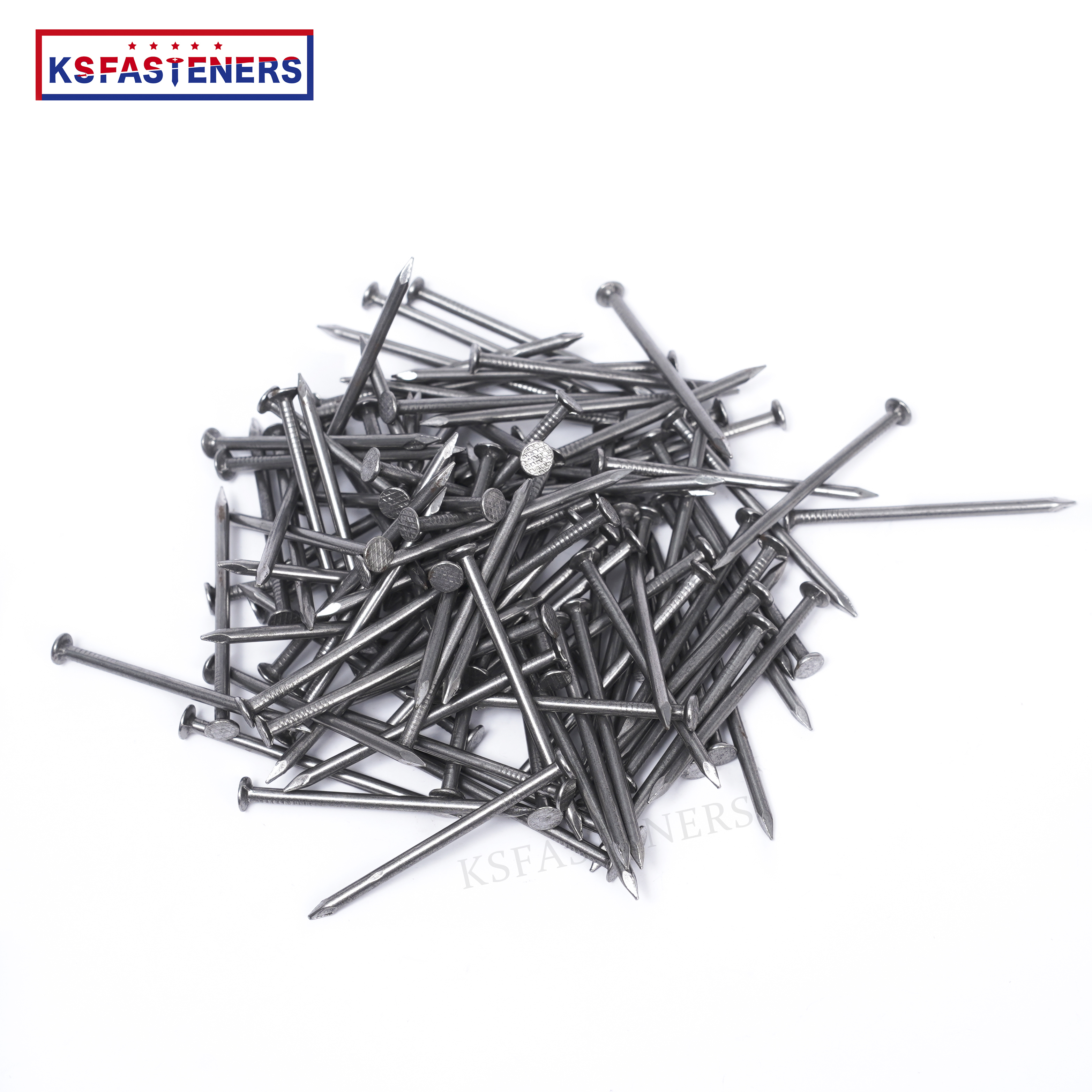 Q195Factory price smooth pneumatic steel wire nails manufacturer prego clavos acero common wire metal steel iron nails polished