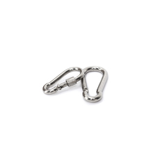 Stainless Steel 304 316 Outdoor mini locking Carabiner Customized Logo small climbing lock snap carabiner hook clips