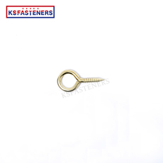 Stainless Steel Gold Welded Ring Hook Wood Thread Self Tapping Question Mark Eye Screw