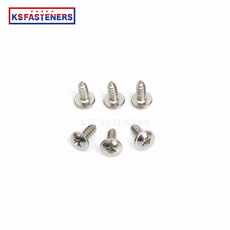 Wholesale Nickel Plated Stainless Steel Decking Screw Round Head Self -tapping Screw Small Machine Screws