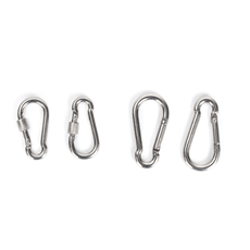 Wholesale low price outdoor travel mountaineering Stainless Steel Safety Carabiner High quality carabiner