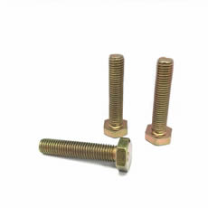 Yellow Zinc Plated Hex Nut And Bolt Manufacturing Combination Screw Nuts Din933 Din934