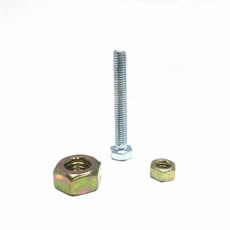 Yellow Zinc Plated Hex Nut And Bolt Manufacturing Combination Screw Nuts Din933 Din934