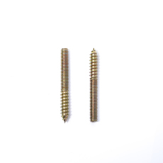 carbon steel double ended screw bolt grade 4.8 yellow zinc plated double end stud machine screw