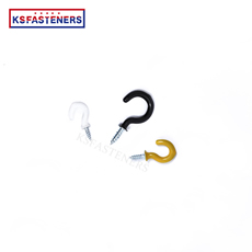 cup hook for hanger metal screw for ceiling plastic hook for hanging c screw hook