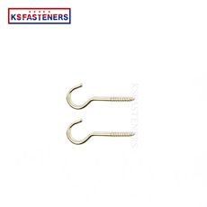 high quality luxury brass plated c shape cup hook for pendant lamp hook