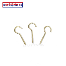 high quality luxury brass plated c shape cup hook for pendant lamp hook