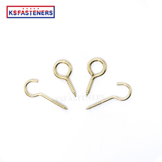 high quality luxury brass plated c shape cup hook for pendant lamp hook