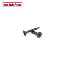 sharp point black collated gypsum screw hidden camera fixing screw fine thread bugle head phillips DIN18182 drywall screw